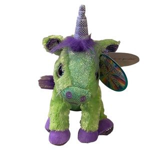 Winkeez URIAH Rainbow Unicorn Plush Enchanted Collection From Justice NEW